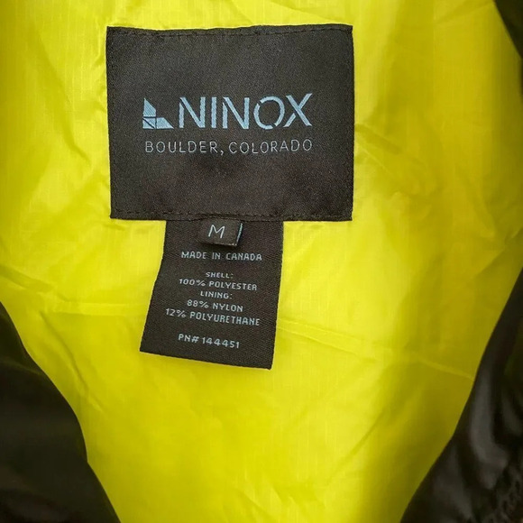 Ninox Boulder Co, quilted black Mens jacket size medium zip pockets EC - Picture 4 of 9